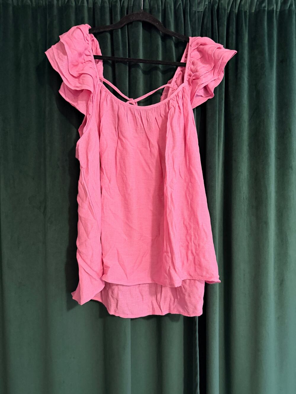 Perch by Blu Pepper Ruffle Tank Size 2XL (pink)